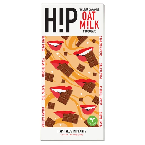 H!P Chocolate Salted Caramel Oat M!lk Chocolate 70g