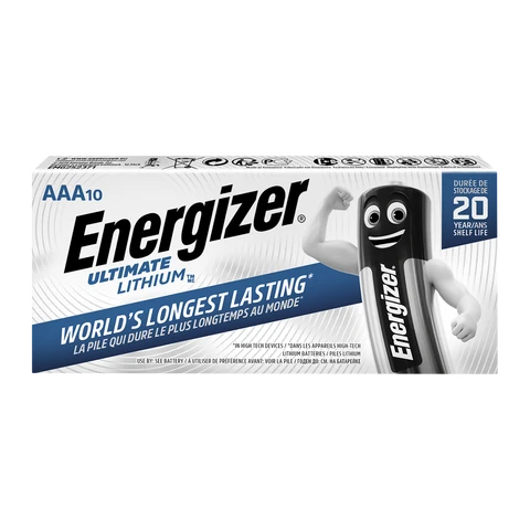 Energizer AAA Ultimate Lithium Batteries – Pack of 10