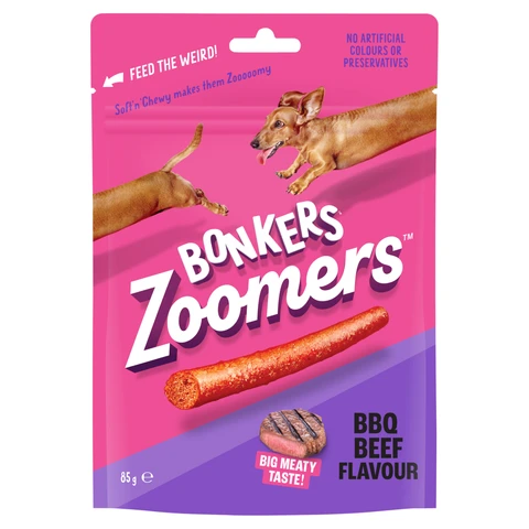 Bonkers Zoomers BBQ Beef Flavour 85g