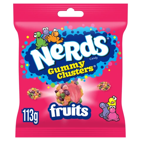 Nerds Gummy Clusters Fruit-Flavour Candy 113g