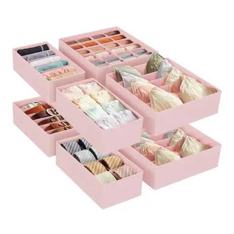 Flatbox, 32x32x10cm/32x16x10cm, Set of 8, Jelly Pink