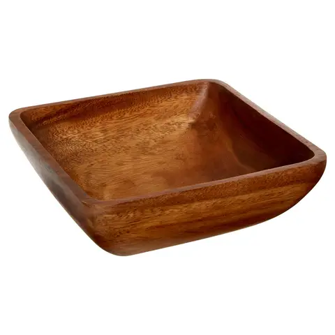 Maison by Premier Acacia Large Square Serving Bowl