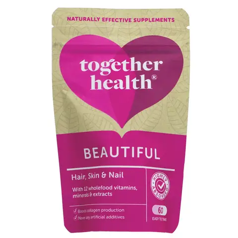 Together Health Beautiful Hair, Skin & Nails with Hyaluronic Acid & Silica Beauty Support Capsules - 60 Capsules