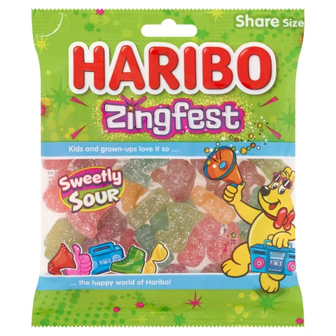 Haribo Zingfest Sweets Share Bag 150g