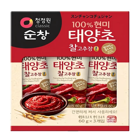 Chung Jung One CJW Scharfe Paprikapaste (Bibimbap) TUBE 3x60g