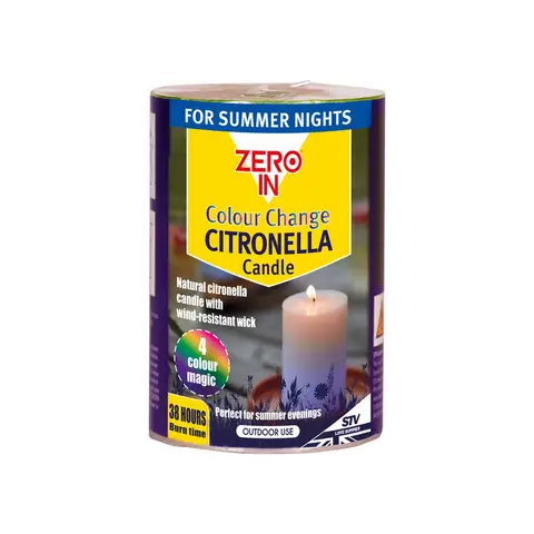 Zero In Colour Changing Citronella Candle