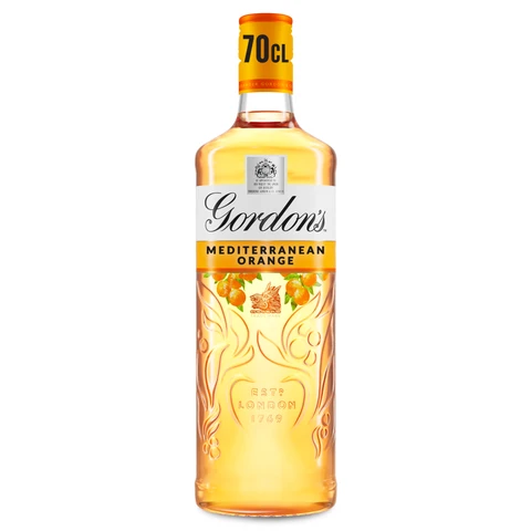 Gordon's Mediterranean Orange Distilled Flavoured Gin Vol 70cl Bottle