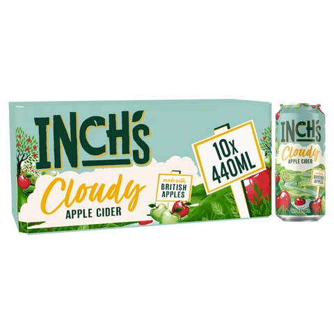 Inchs cloudy Apple 10Pk- 4% 10X440ml