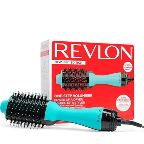 Revlon One Step Volumiser, 2-in-1 Styling Tool RVDR5222MUKE, for Mid to Long Hair, Mint