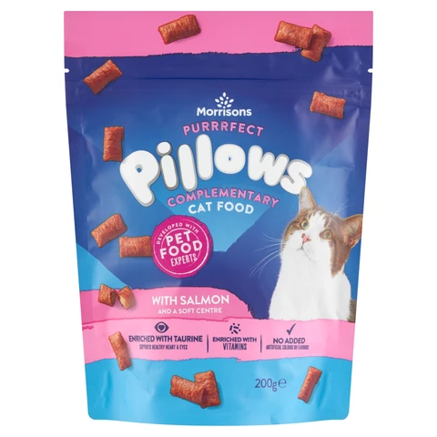 Morrisons Purrrfect Pillows with Salmon and a Soft Centre 200g