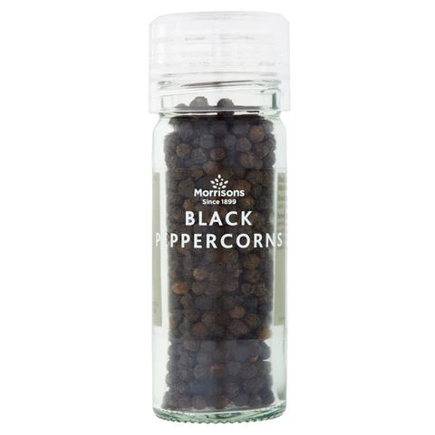 Morrisons Whole Black Pepper Grinder 50g