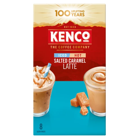 Kenco Iced Hot Salted Caramel Latte Sachets 8X20.3g (162.4g)