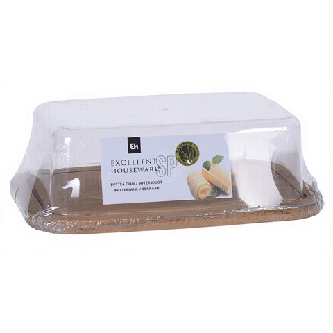 Butter Dish With PS Lid - Natural