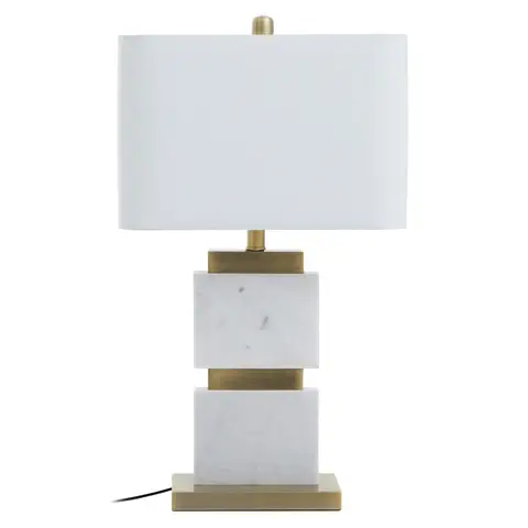 Fifty Five South Table Lamp Eira Marble White/Gold 66cm