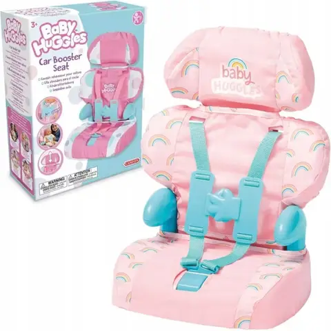 Casdon Baby Huggles Doll Car Booster Seat (Pink)