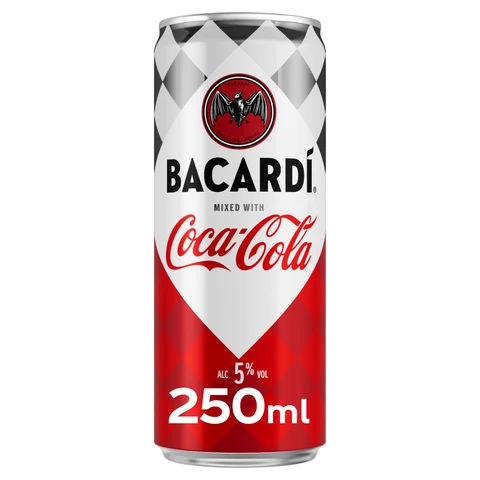 Bacardi & Coca-Cola 250ml (Abv 5%)