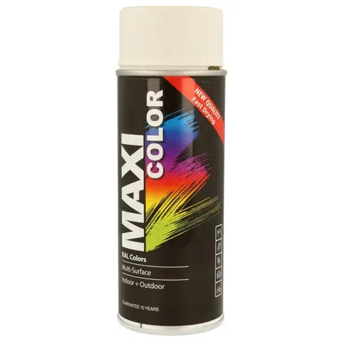 Maxicolor White Matt Spray Paint 400ml