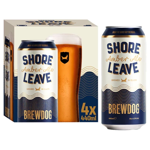 BrewDog Shore Leave Amber Ale 4 X 440ml