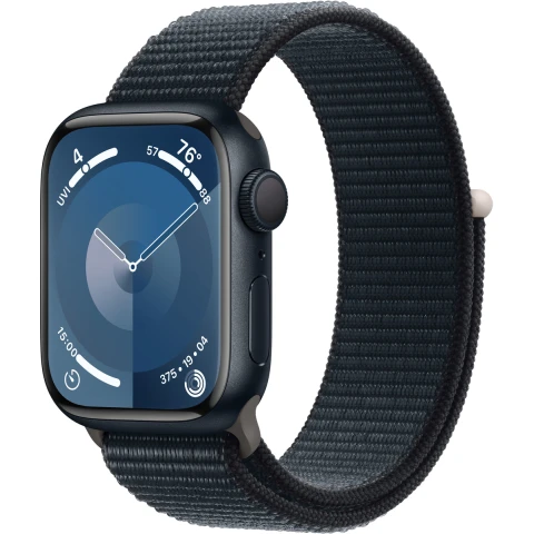 Apple Watch Series 9 (2023) - GPS - 41mm - Midnight Aluminium Case w/ Midnight Sport Loop
