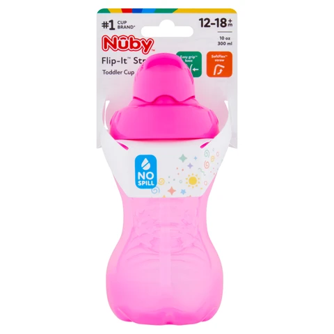 Nuby Active Sipeez Flip-It Beaker 12-18+ Months 300ml  Assorted Colours