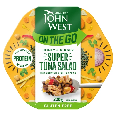 John West On The Go Honey & Ginger Super Tuna Salad 220g