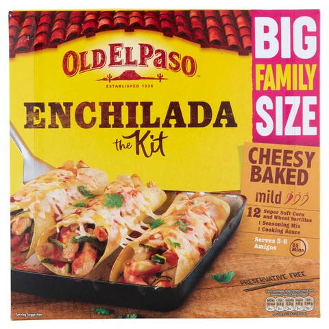 Old El Paso Cheesy Baked Enchilada Kit 995g