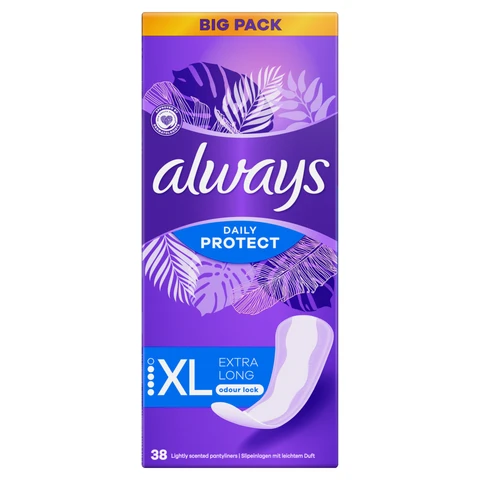 Always Daily Protect Extra Long Panty Liners 38 Pack