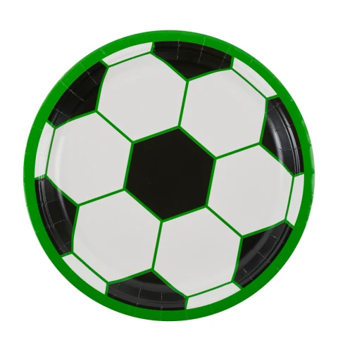 Nutmeg Football Plate Pack of 8
