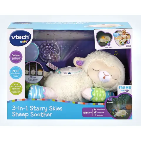 VTech Baby 3-in-1 Starry Skies Sheep Soother 690g