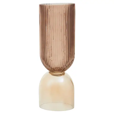 Fifty Five South Vase Esma Two Tone Dark Brown