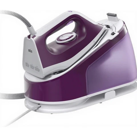 Braun CareStyle 1 Pro IS1514 VI Steam Iron - Steam Iron with FreeGlide 3D Technology, Vertical Steam, Anti-Drip Function, 1.7 L Water Tank, 6 Bar, 120 g/min, 2200 W, Purple