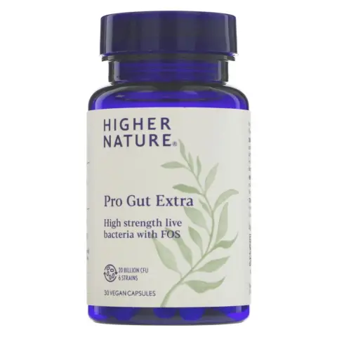 HIGHER NATURE - Pro-Gut Extra - 20 Billion CFU From 6 Strains - 30 CAPS