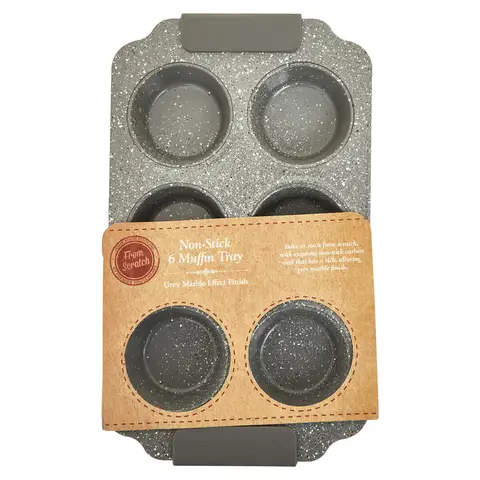 Maison by Premier Six Cup Marble Effect Muffin Tray