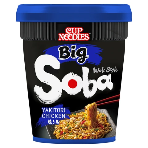 NISSIN Soba Noodles Cup Big - Yakatori 113g