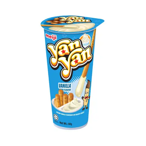 Meiji Yan Yan Biscuit Sticks with Vanilla Flavoured Dip 50g