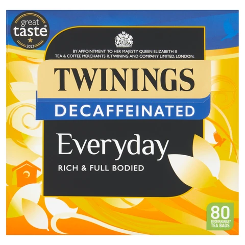 Twinings Everyday Decaffeinated 80 Tea Bags 250g