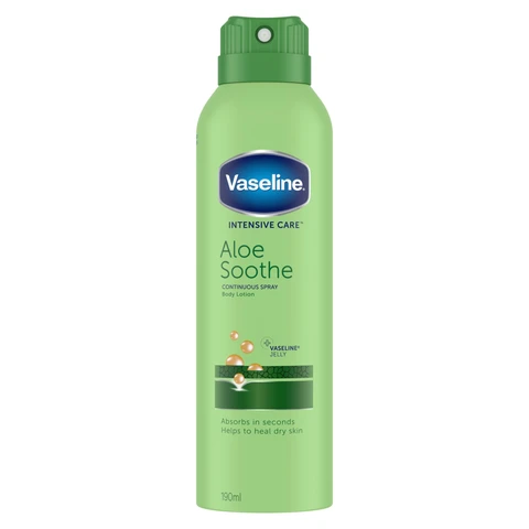 Vaseline Intensive Care Spray Moisturiser Aloe Soothe 190ml