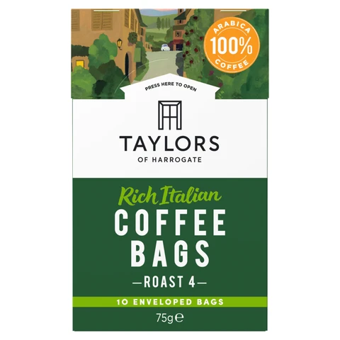 Taylors of Harrogate Rich Italian Coffee Bags 75g