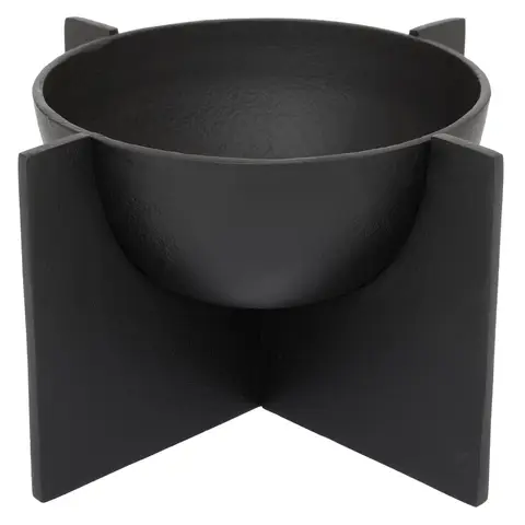 Fifty Five South Decorative Bowl Hapax Abstract Stand Black