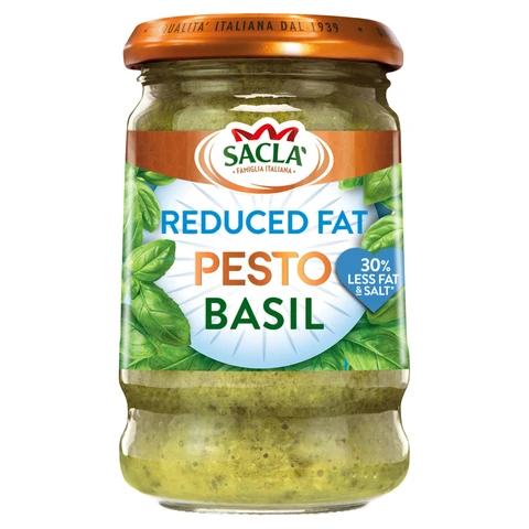 Sacla' Reduced Fat Pesto No.14 Basil 190g
