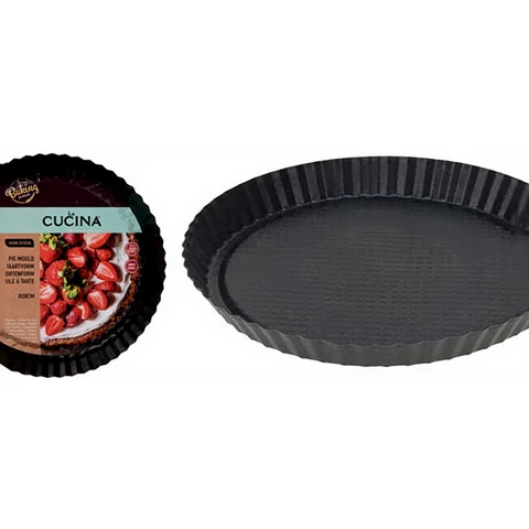 Moule de Cuisson Rond pour Gâteau Pain et Tarte 28 x 3,5 cm