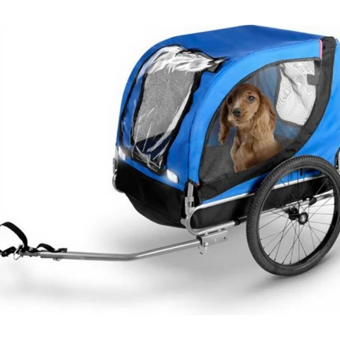 Bicycle Gear Multifunktionaler Fahrradträger - Hundefahrradanhänger - max. 40 kg - Zusammenklappbar - Verstellbarer Regenschutz