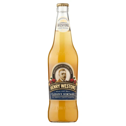 Henry Westons cloudy Vintage Cider 500ml (Abv 7.3%)