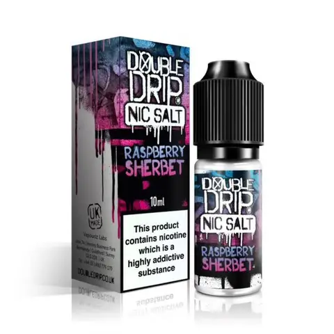 Double Drip Nic Salt E-liquid Raspberry Sherbet 10ml