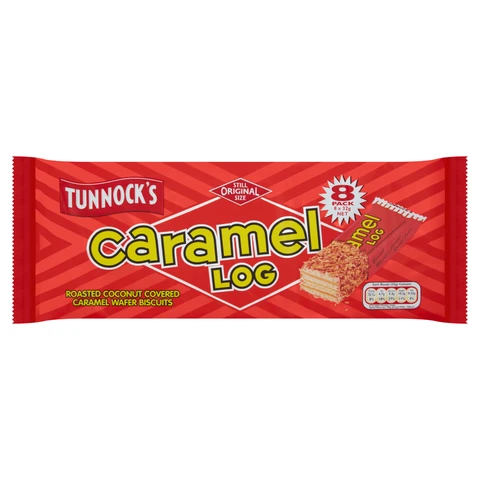 Tunnocks Caramel Log 8 x 30g