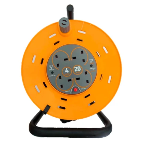 Morrisons Open Cable Reel Extension Lead 4 Way 13A