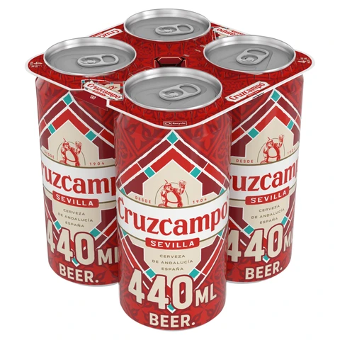 Cruzcampo 4 X 440ml (Abv 4.4%)