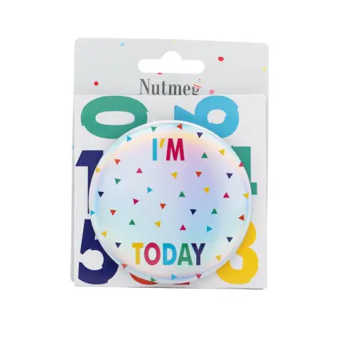 Nutmeg Badge Birthday Custom Number Multicolour