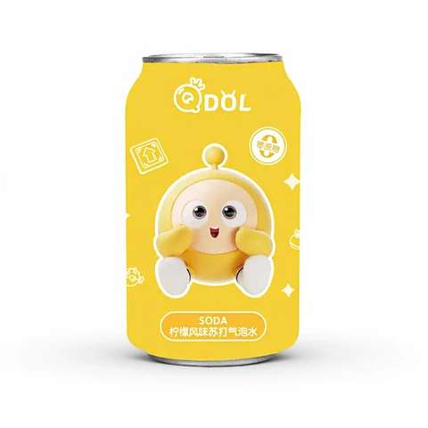 QDOL Egg Party Eau pétillante au citron - 330 ml