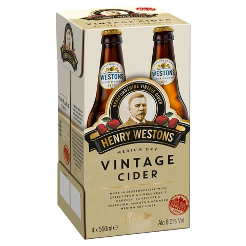 Henry Westons Vintage - 8.2% 4X500ml